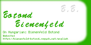 botond bienenfeld business card